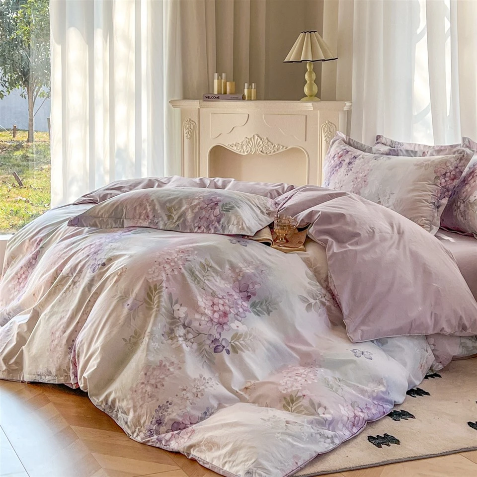 7-piece Printed Cotton Bedding Set