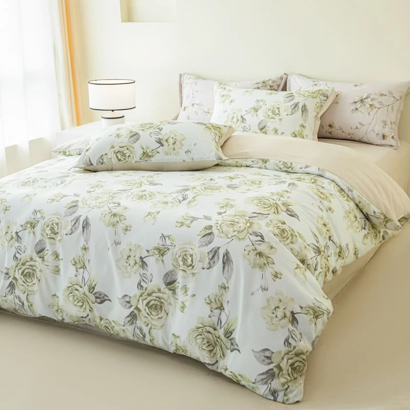 Tencel Printed Four-piece Bedding Set Tencel Printed Four-piece Bedding Set